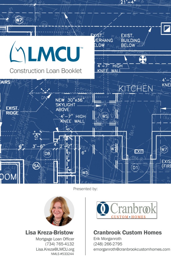 Lisa Kreza Cranbrook Custom Homes- Erik Morganroth Construction Book