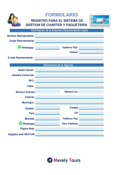 Formulario y Manual Travel Assist