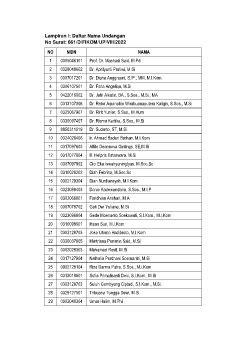 Undangan Yudisium Genap Dosen Tetap