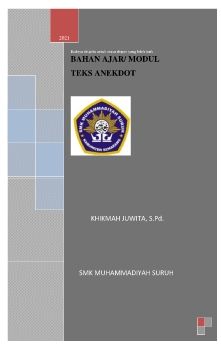 BAHAN AJAR TEKS ANEKDOT B INDONESIA