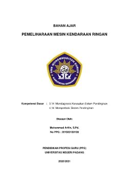 3.Bahan Ajar_Sistem Pendingin_Muhammad Arifin