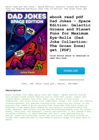 ebook read pdf dad jokes - space edition galactic groans and planet puns for maximum eye-rolls (dad