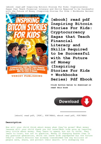 [ebook] read pdf inspiring bitcoin stories for kids cryptocurrency sagas that teach financial litera