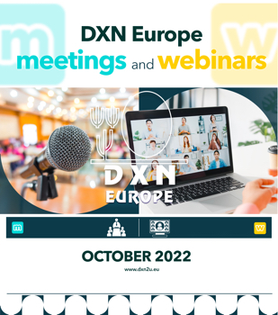 DXN Europe - meetings and webinars - OCTOBER 2022