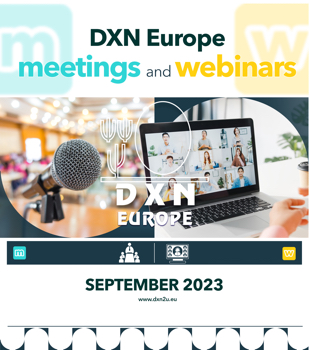 DXN EUROPE meetings and webinars - SEPTEMBER 2023