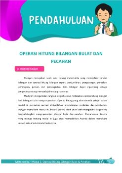 Modul Operasi Hitung Bilangan Bulat & Pecahan