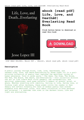 ebook [read pdf] life  love  and deathã¢â€â¦ everlasting read book