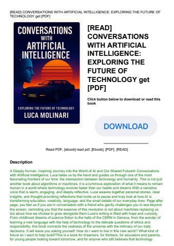[read] conversations with artificial intelligence exploring the future of technology get [pdf]