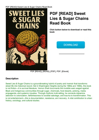 pdf [read] sweet lies & sugar chains read book