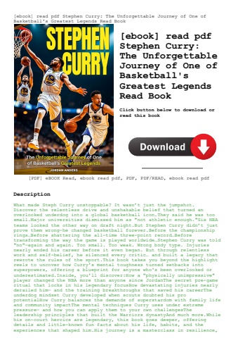 [ebook] read pdf stephen curry the unforgettable journey of one of basketball's greatest legends rea