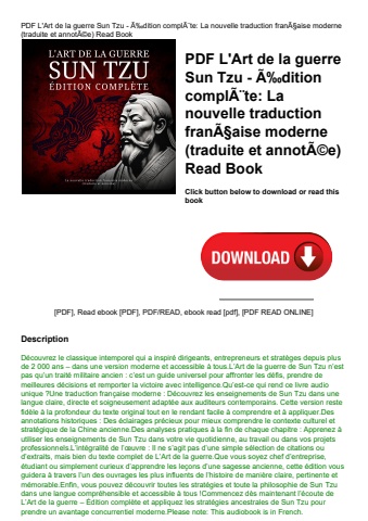 pdf l'art de la guerre sun tzu - ãƒâ‰dition complãƒâ¨te la nouvelle traduction franãƒâ§aise moderne