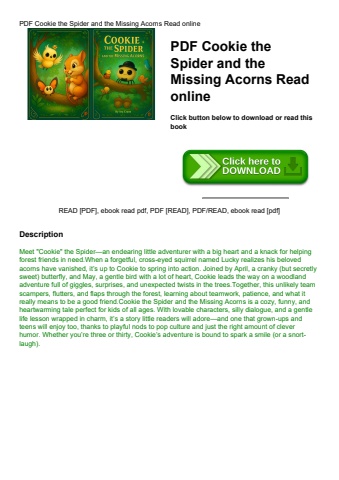 pdf cookie the spider and the missing acorns read online