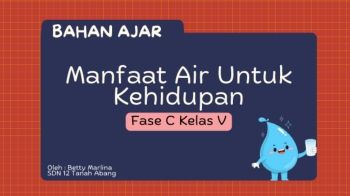 BAHAN AJAR AIR UNTUK KEHIDUPAN