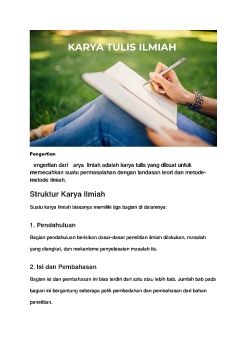 KARYA ILMIAH