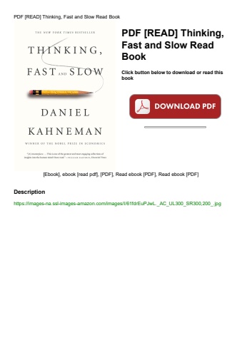 pdf [read] thinking  fast and slow read book