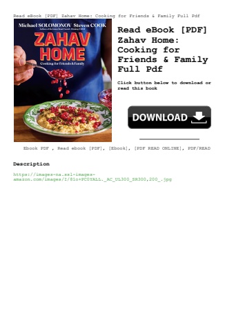 read ebook [pdf] zahav home cooking for friends & family full pdf