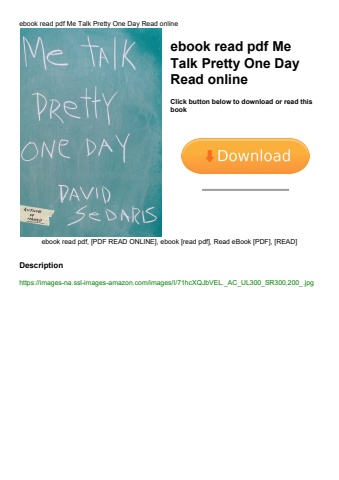 ebook read pdf me talk pretty one day read online