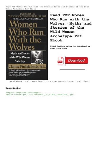 read pdf women who run with the wolves myths and stories of the wild woman archetype pdf ebook