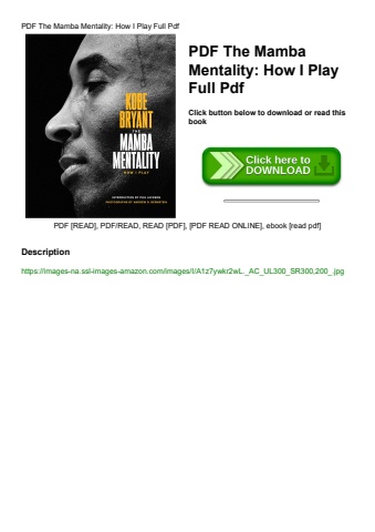 pdf the mamba mentality how i play full pdf
