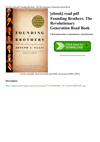 [ebook] read pdf founding brothers the revolutionary generation read book
