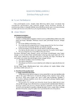 KEGIATAN PEMBELAJARAN 1 VARIABEL ACAK