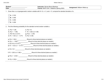 Midterm Exam Questions