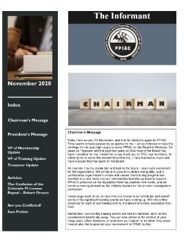 November PPIAC Newsletter Published