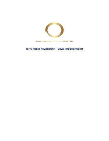 Jerry Rubin Foundation - 2025 Impact Report