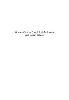KIRIMAN CATATAN PRAKTIK BUDDHADHARMA DARI LAUTAN SELATAN