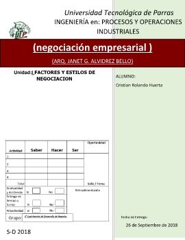 negociacion empresarial