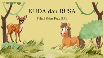 Copy of Di sebuah hutan yang indah, hiduplah seekor kuda bernama Arka dan seekor rusa bernama Riko. Arka dikenal sebagai kuda yang kuat dan cepat, sedangkan Riko terkenal karena kecerdasannya dan keanggunannya. Meskipun mereka memiliki kelebihan... - Pres