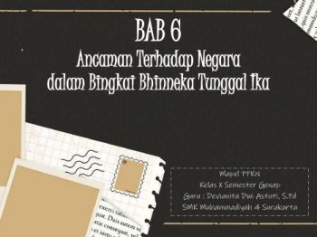 Ancaman Terhadap Negara  dalam Bingkai Bhinneka  Tunggal Ika