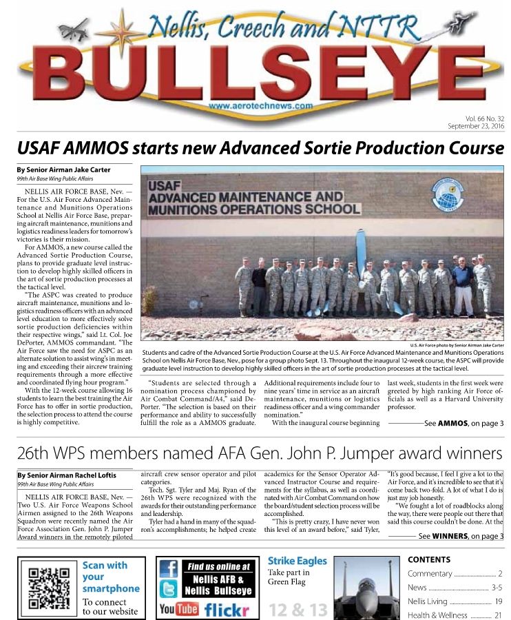 Nellis Creech NTTR Bullseye Sept. 23 2016