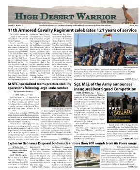 Fort Irwin High Desert Warrior, March 2022