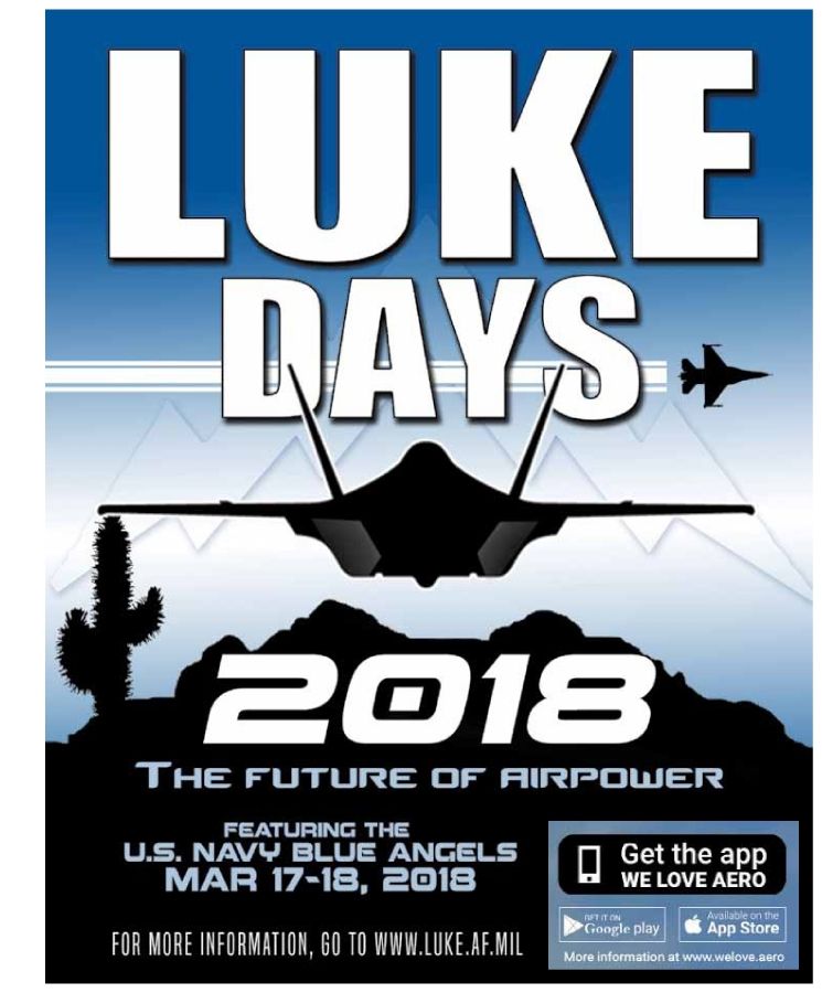 Luke Days Edition, Luke AFB Thunderbolt - March 17 and 18, 2018