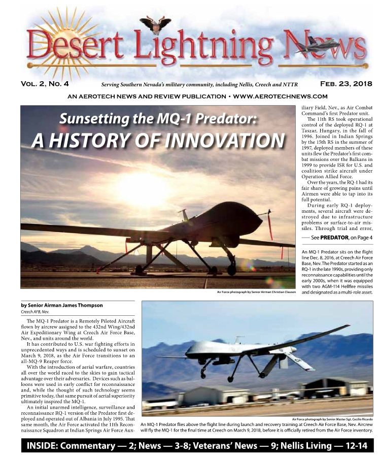 Desert Lightning News, Nellis-Creech AFB Edition, Feb. 23 2018