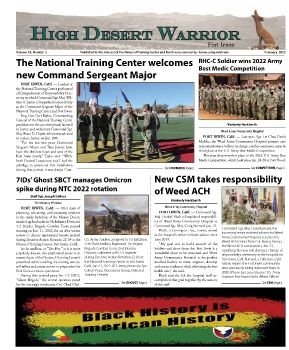 Fort Irwin High Desert Warrior, February 2022