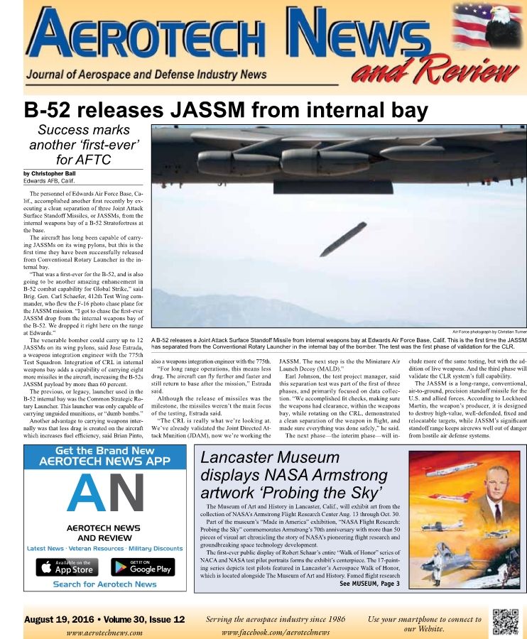 Aerotech News and Review Aug. 19 2016