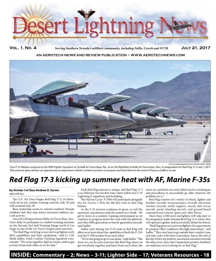Desert Lightning News, Nellis AFB, July 21 2017