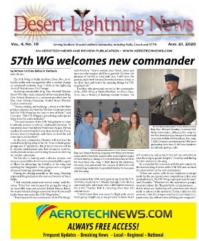 Desert Lightning News, Nellis-Creech AFB Edition, August 21, 2020