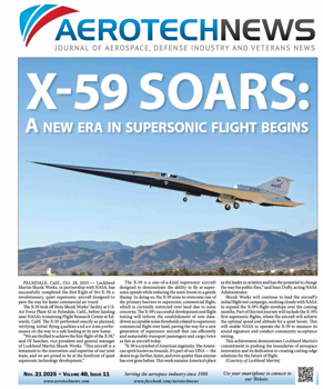 Aerotech News and Review – November 21 2025