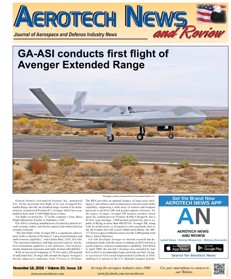 Aerotech News and Review Nov. 18 2016