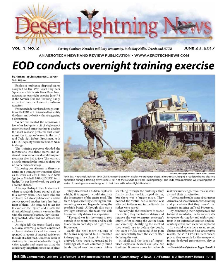 Desert Lightning News, Nellis AFB, June 23 2017