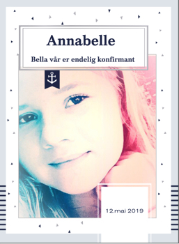 Annabelle endelig konfirmant 