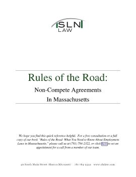 Rules of the Road-Non Compete Agreements