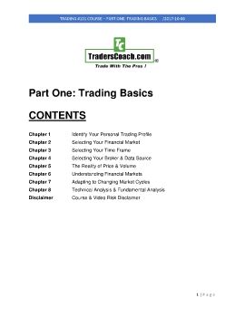 Trading #101 Course – Part One: Trading Basics