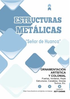 CATALOGO  ESTRUCTURAS METALICAS SEÑOR DE HUANCA 