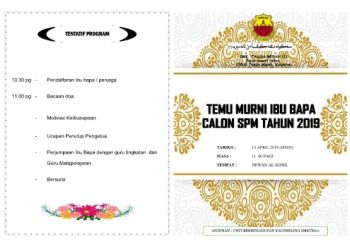 MAJLIS TEMU MURNI IBU BAPA PELAJAR SPM 2019