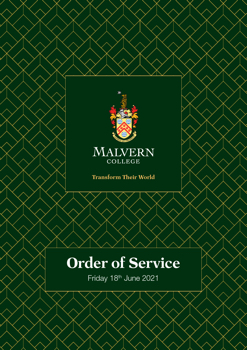 Order of Service 