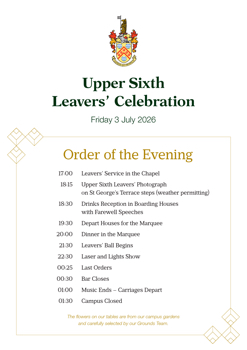 Leavers' Celebration